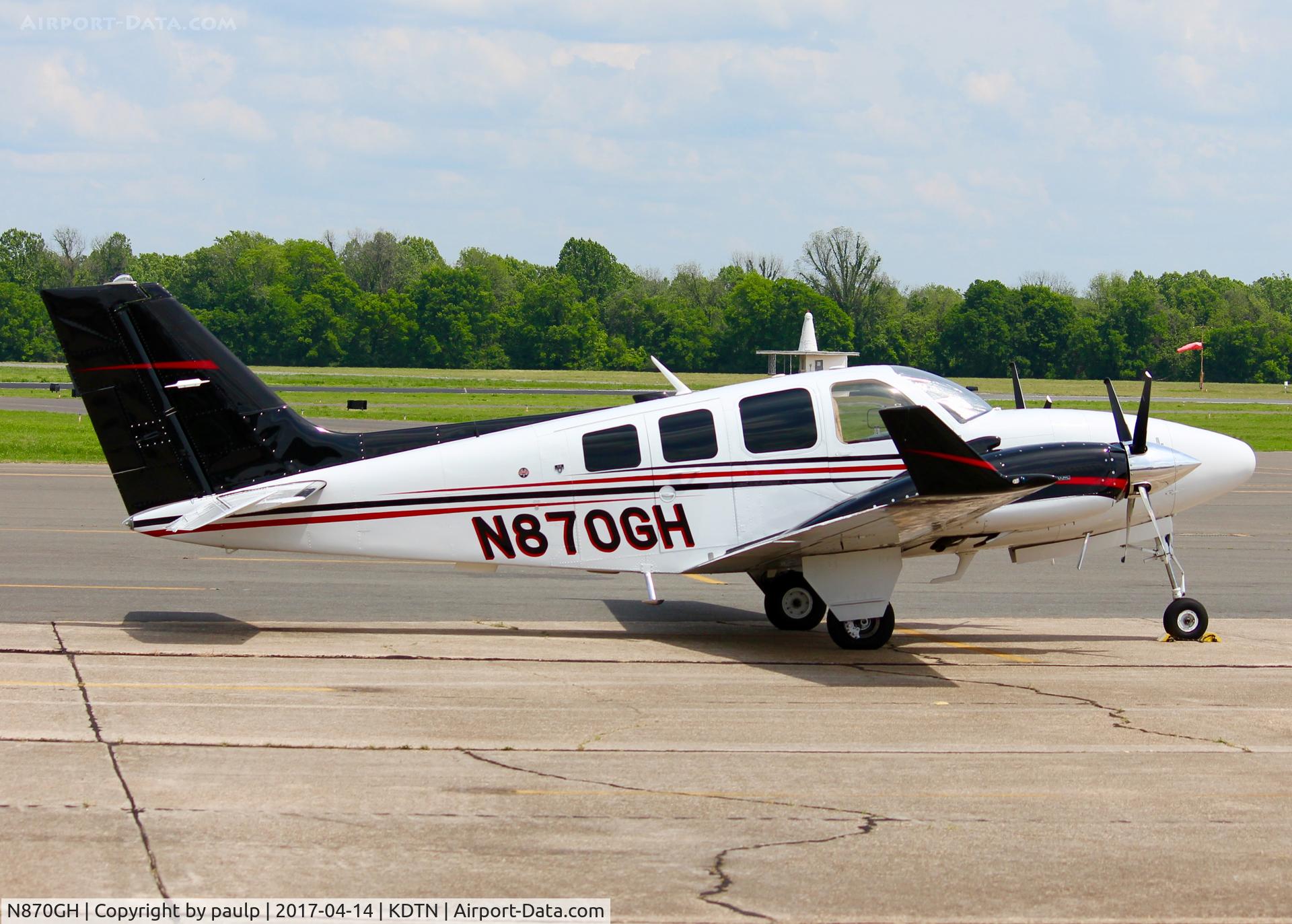 N870GH, 1979 Beech 58 Baron C/N TH-1018, At Downtown Shreveport.