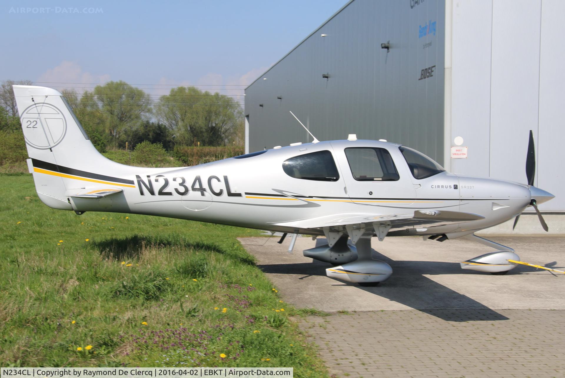 N234CL, 2010 Cirrus SR22T C/N 0050, At Wevelgem.