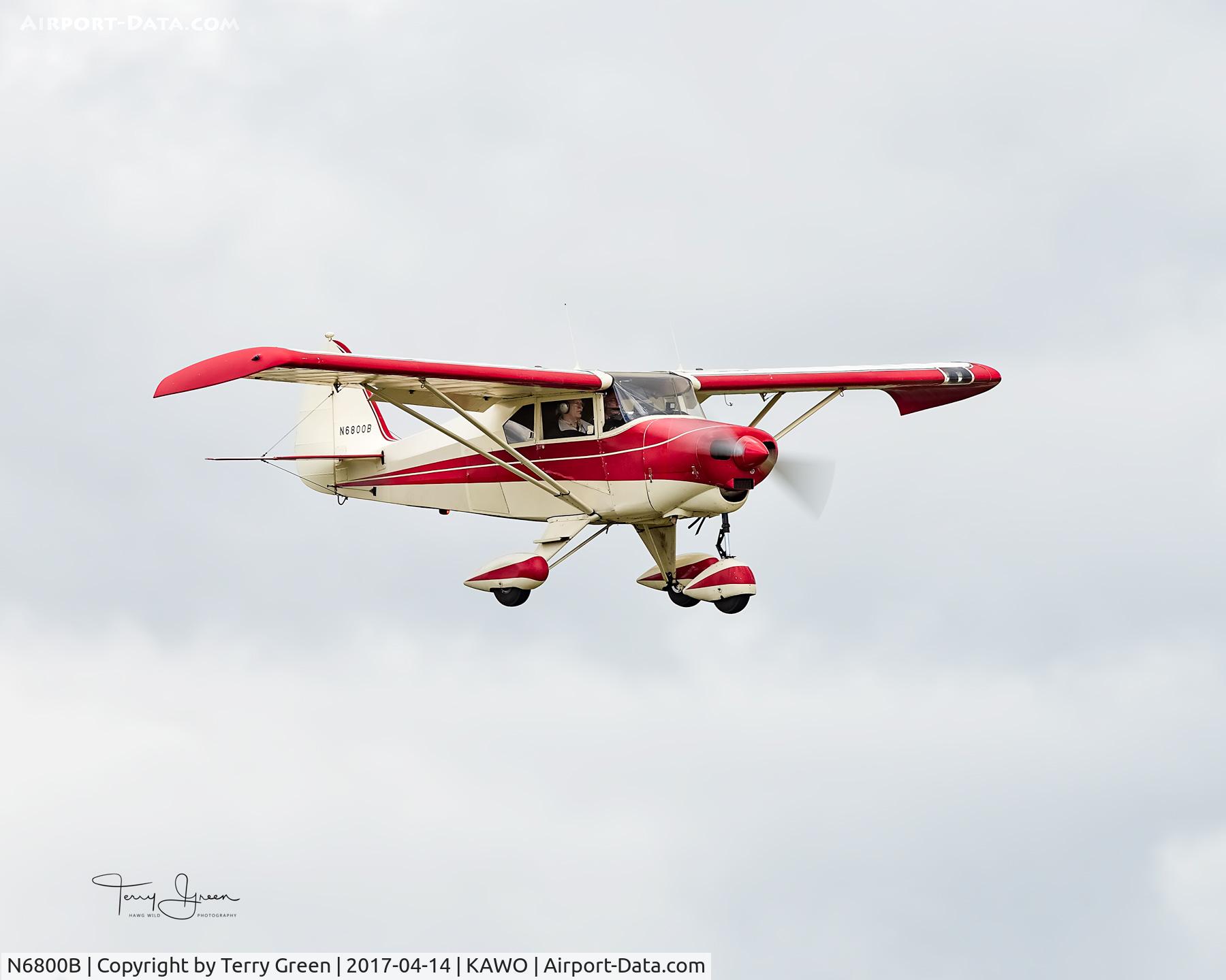 N6800B, 1956 Piper PA-22-150 C/N 22-4095, KAWO
