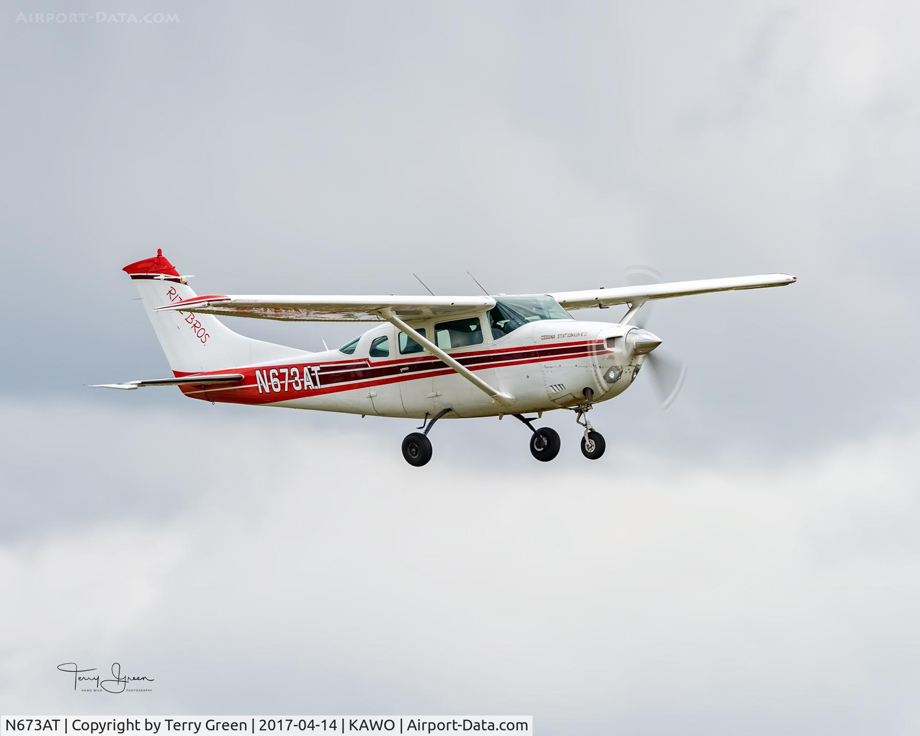 N673AT, 1976 Cessna U206 Stationair C/N U206-03513, KAWO
