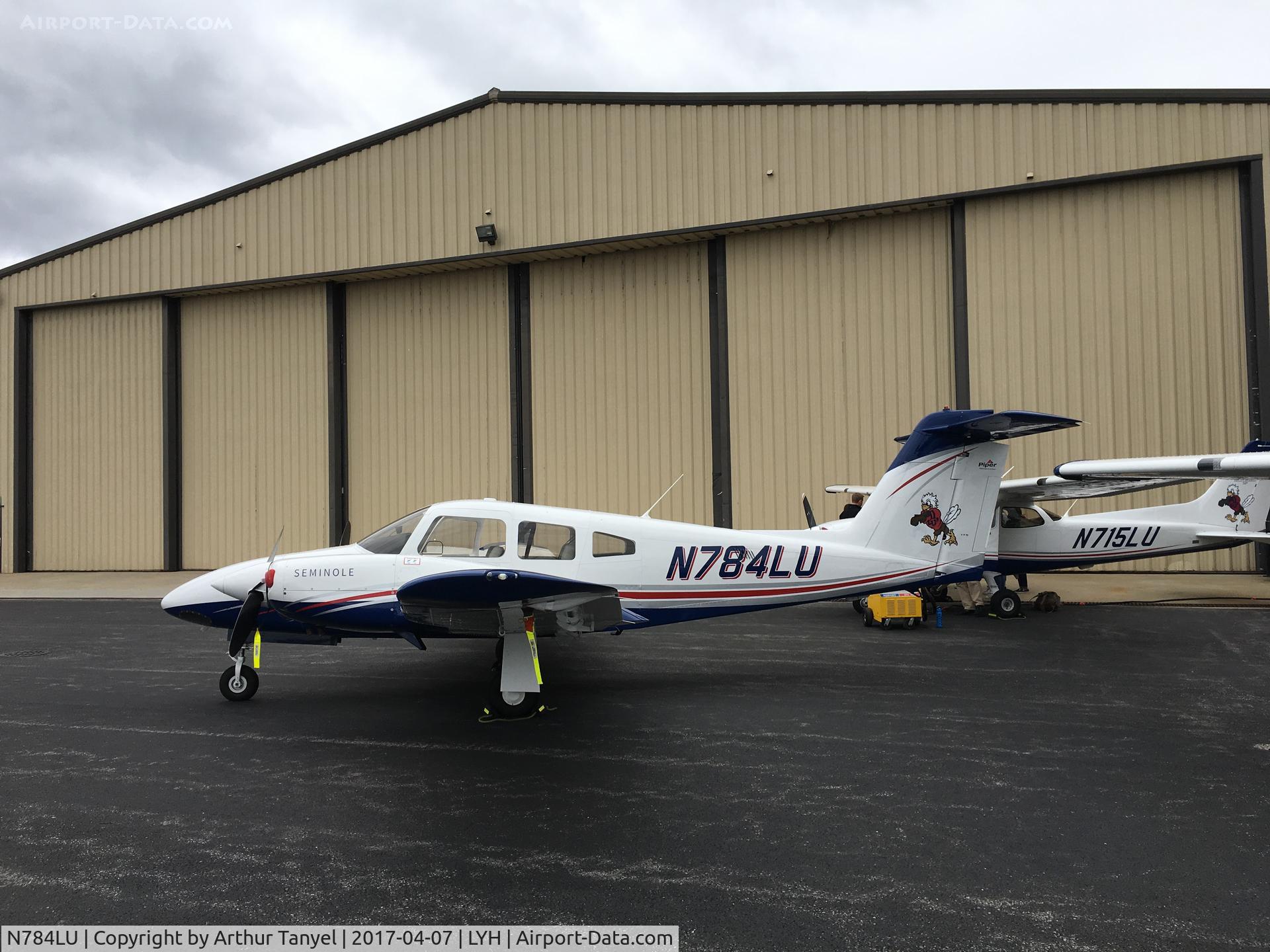 N784LU, 2016 Piper PA-44-180 Seminole C/N 4496396, Parked @ LYH