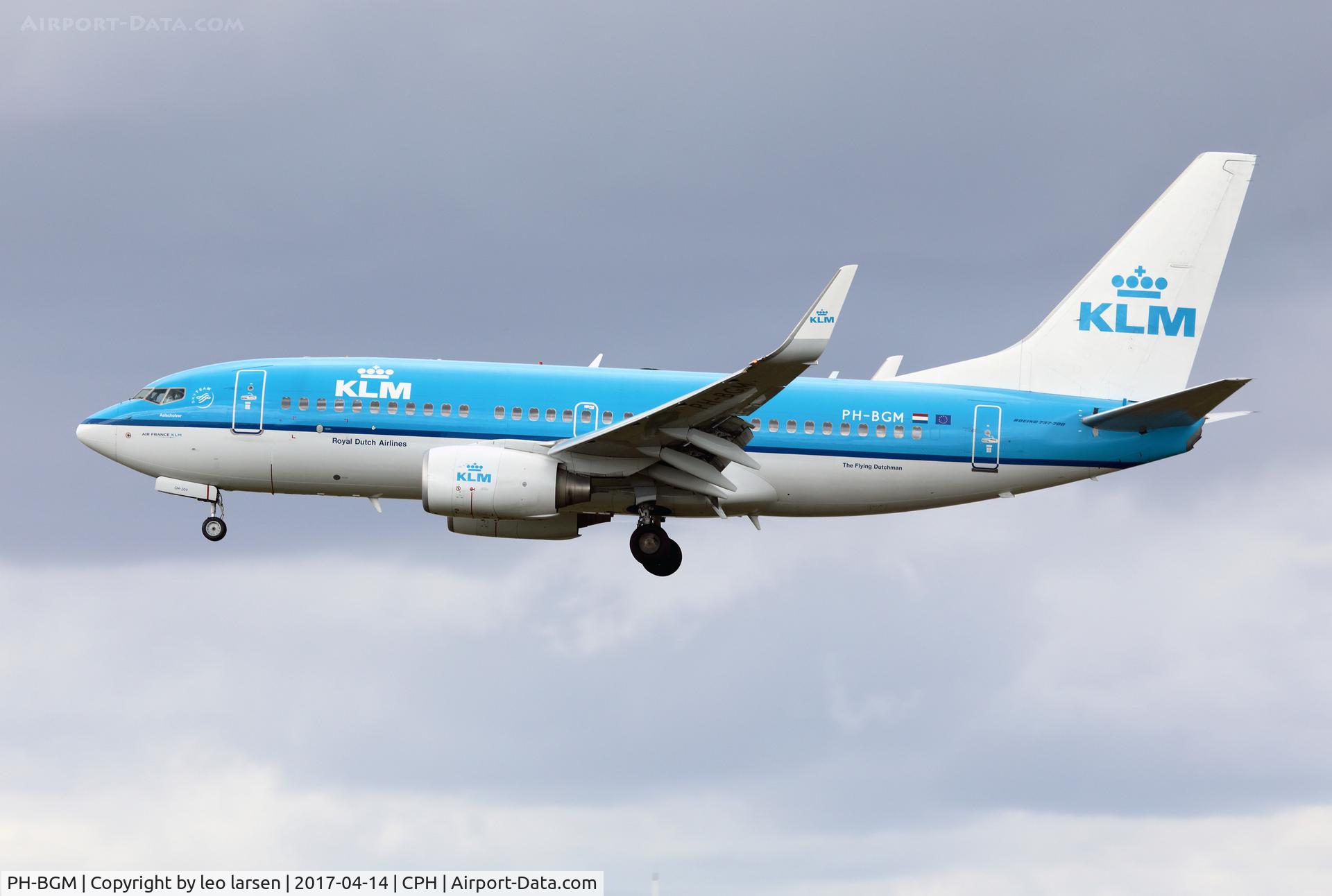 PH-BGM, 2011 Boeing 737-7K2 C/N 39255, Copenhagen 14.4.2017