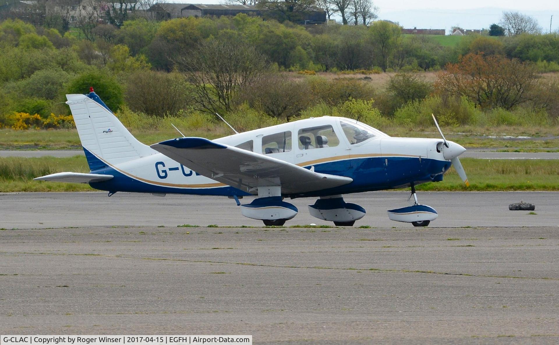 G-CLAC, 1981 Piper PA-28-161 Cherokee Warrior II C/N 28-8116241, Visiting Cherokee Warrior II.