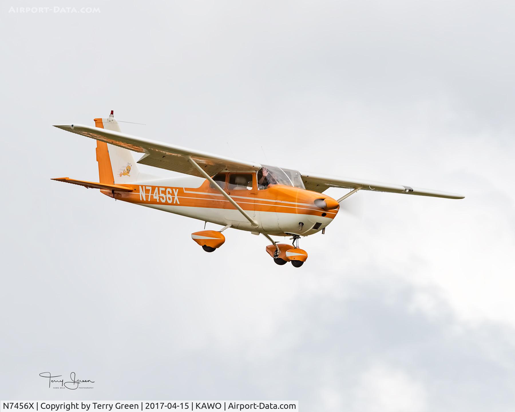 N7456X, 1960 Cessna 172B C/N 17247956, KAWO