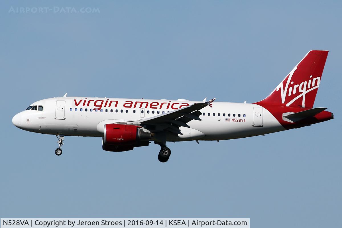 N528VA, 2008 Airbus A319-112 C/N 3445, SEATTLE