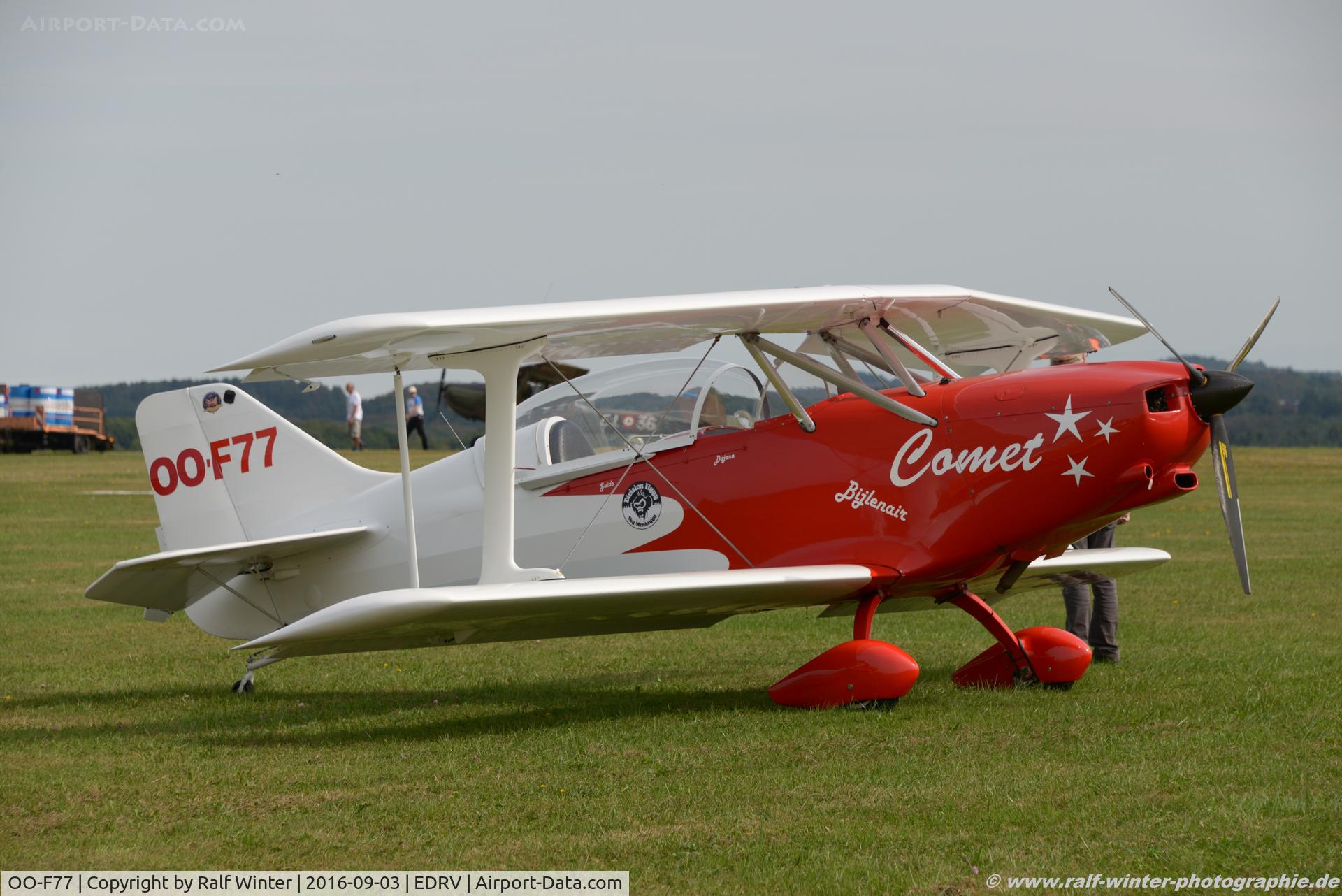 OO-F77, 2001 B & F Funk FK-12 Comet C/N 012-041, FK Lightplanes FK 12 Comet - Private - 041 - OO-F77 - 03.09.2016 - EDRV