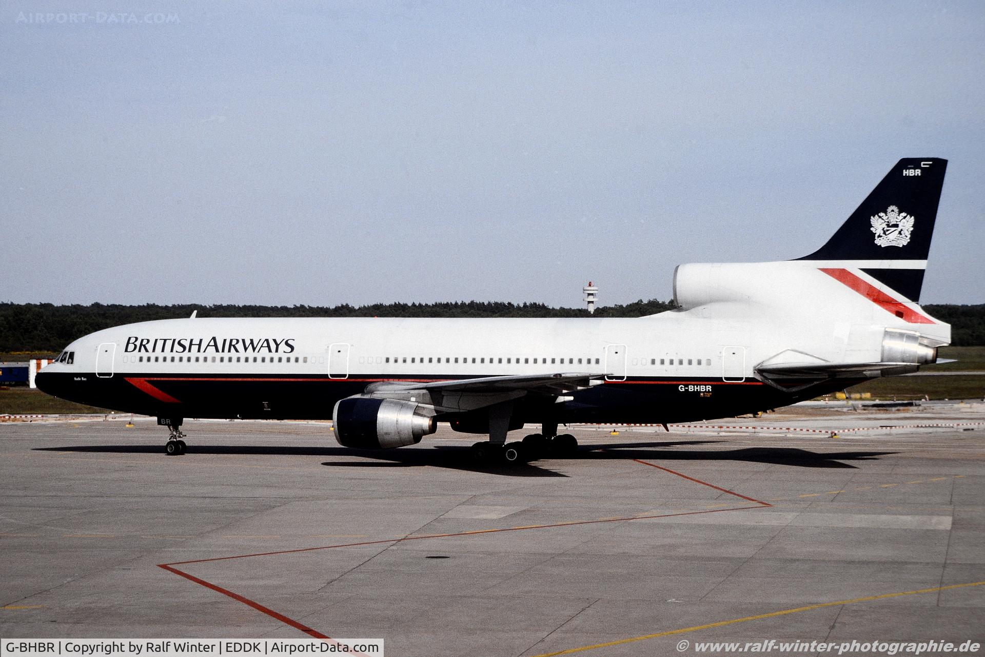 G-BHBR, 1981 Lockheed L-1011-385-1-15 TriStar 200(F) C/N 193N-1212, Lockheed L-1011-385 TriStar 200 - British Airways 'Bude Bay'- G-BHBR - 193N-1212 - 1991 - CGN