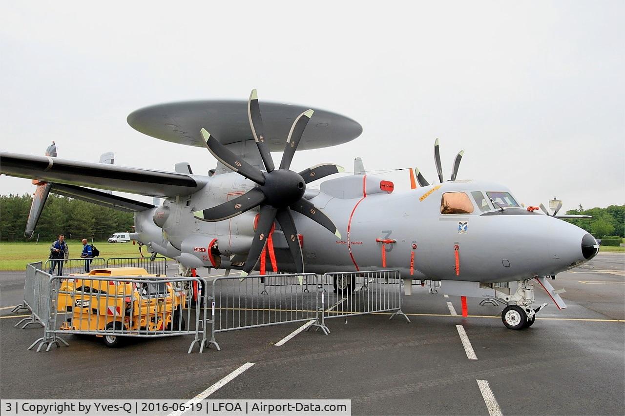 3, Northrop Grumman E-2C Hawkeye C/N FR-3, French Naval Aviation Grumman E-2C Hawkeye, Static display, Avord Air Base 702 (LFOA) Open day 2016