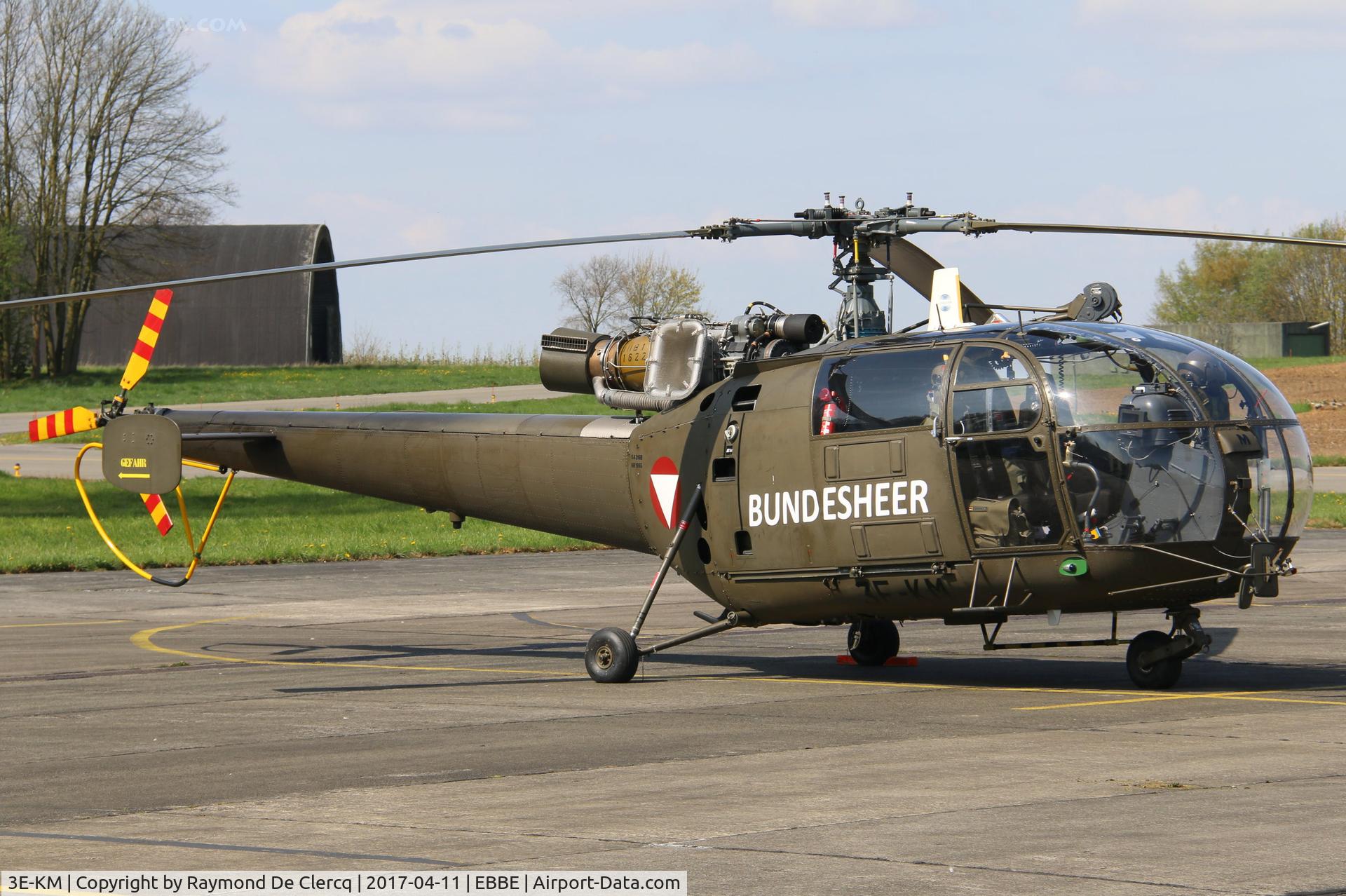 3E-KM, Aérospatiale SA-316B Alouette III C/N 1985, At the Helidays Beauvechain 2017.