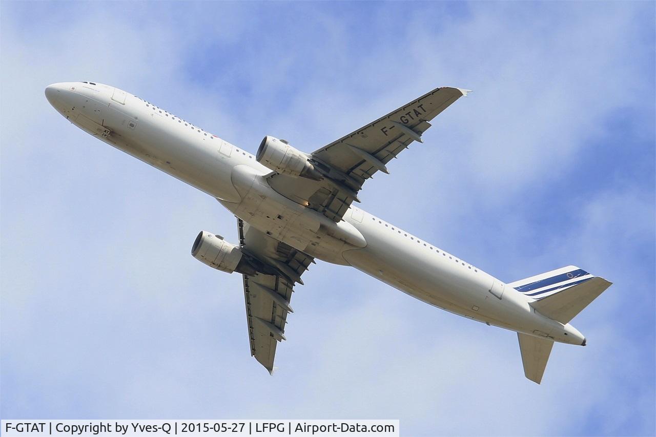F-GTAT, 2008 Airbus A321-211 C/N 3441, Airbus A321-211, Take off Rwy 27L, Roissy Charles De Gaulle Airport (LFPG-CDG)