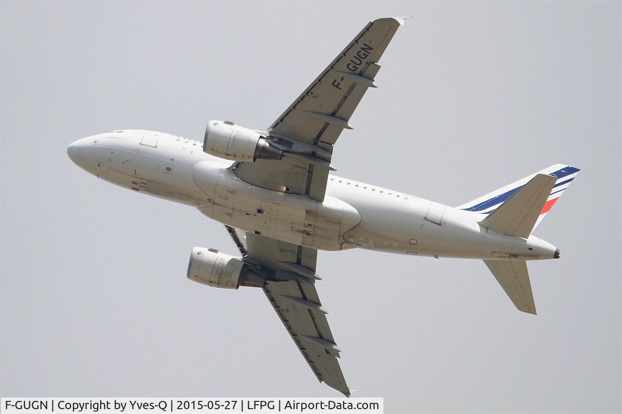 F-GUGN, 2006 Airbus A318-111 C/N 2918, Airbus A318-111, Take off Rwy 27L, Roissy Charles De Gaulle Airport (LFPG-CDG)