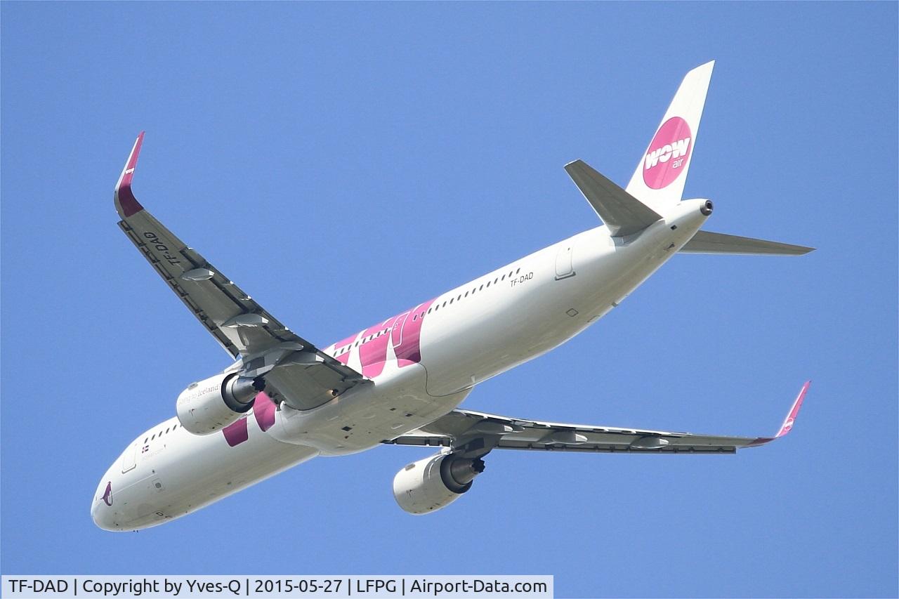 TF-DAD, 2014 Airbus A321-211 C/N 6232, Airbus A321-211, Take off rwy 27L, Roissy Charles De Gaulle airport (LFPG-CDG)