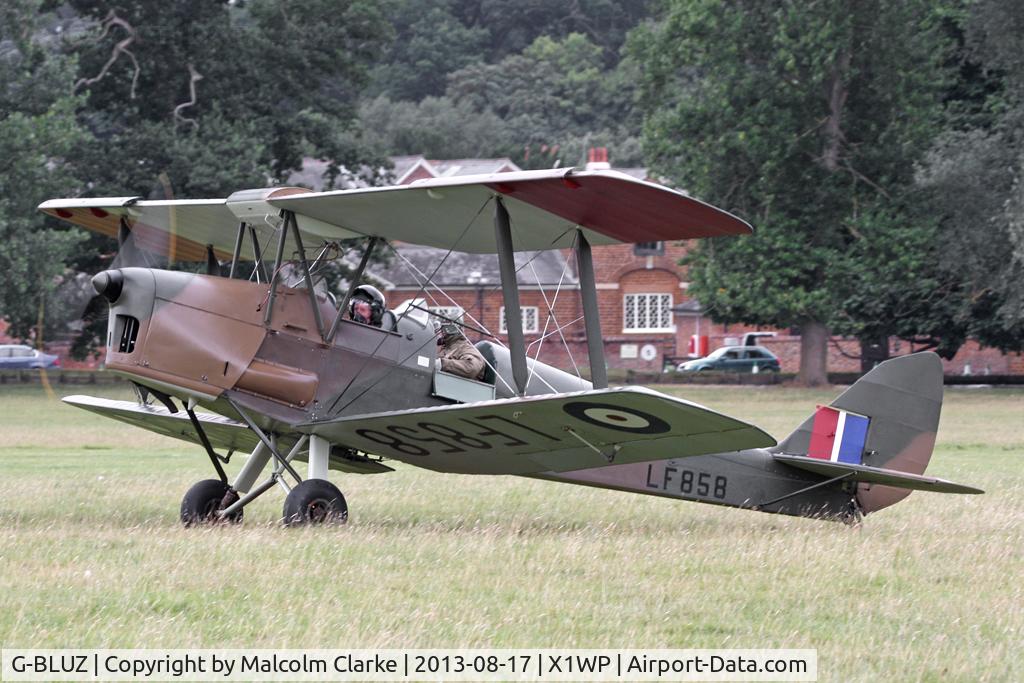 G-BLUZ, 1944 De Havilland DH.82B Queen Bee C/N 1435, De Havilland DH-82B Queen Bee at The De Havilland Moth Club's 28th International Moth Rally at Woburn Abbey. August 17th 2013.