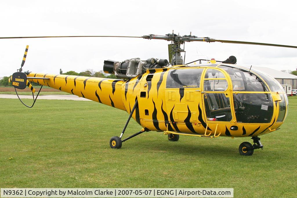 N9362, 1970 Aerospatiale SA-316B Alouette III C/N 1739, Aerospatiale SA-316B Alouette III at Bagby Airfield's May Fly-In, May 7th 2007.