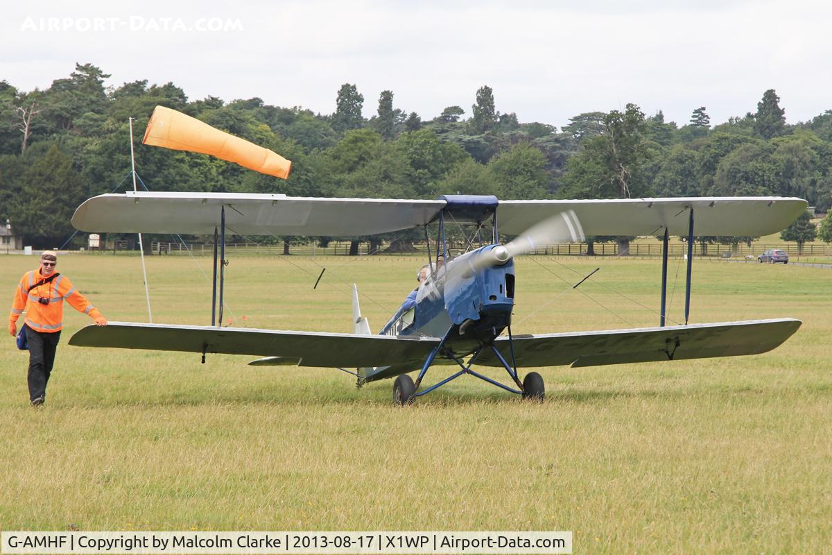 G-AMHF, 1940 De Havilland DH-82A Tiger Moth II C/N 83026, De Havilland DH-82A Tiger Moth II at The De Havilland Moth Club's 28th International Moth Rally at Woburn Abbey. August 17th 2013.