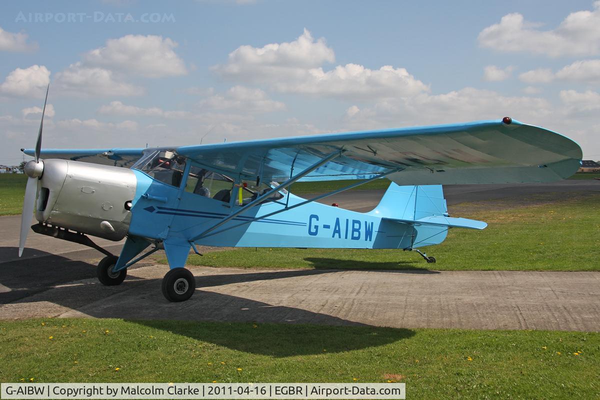 G-AIBW, 1946 Auster J-1N Alpha C/N 2158, Auster J-1N at Breighton Airfield, UK. April 16th 2011.