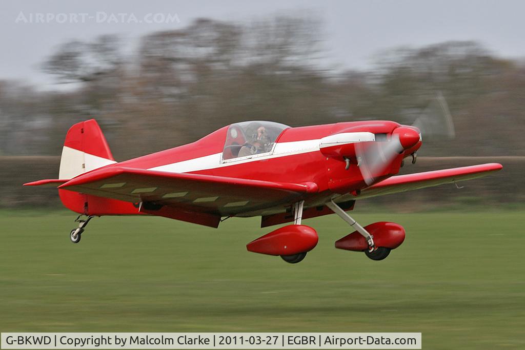 G-BKWD, 1996 Taylor JT-2 Titch C/N PFA 060-10232, Taylor JT-2 Titch at Breighton Airfield's All Comers Spring Fly-In. March 27th 2011.