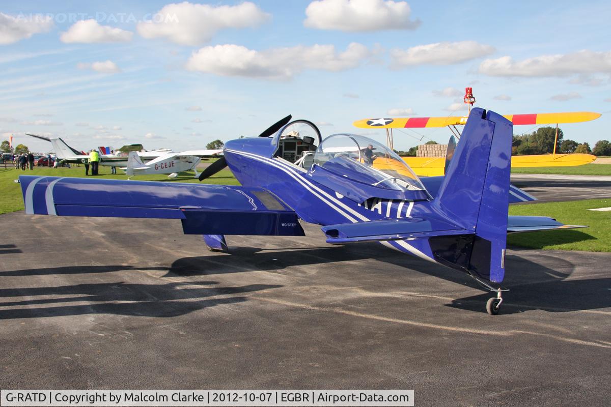 G-RATD, 2009 Vans RV-8 C/N PFA 303-13839, Vans RV-8 at Breighton Airfield's Hibernation Fly-In. October 7th 2012.