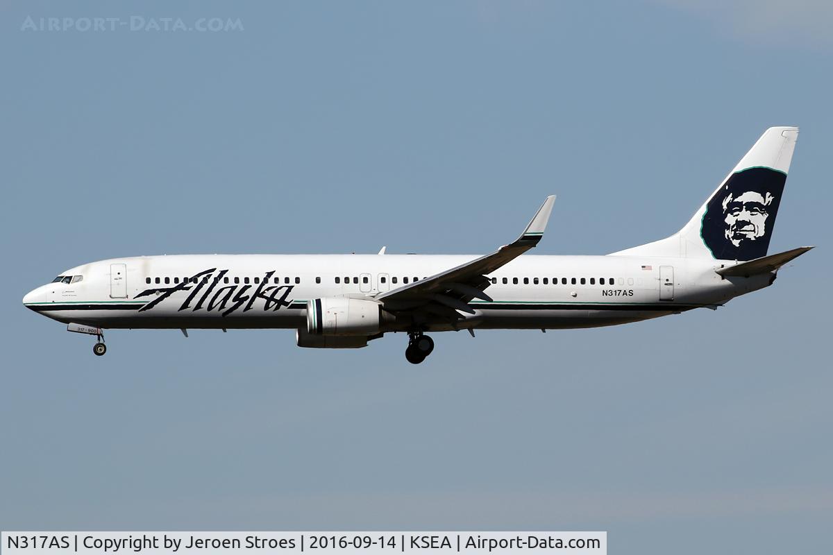 N317AS, 2003 Boeing 737-990 C/N 30856, ksea
