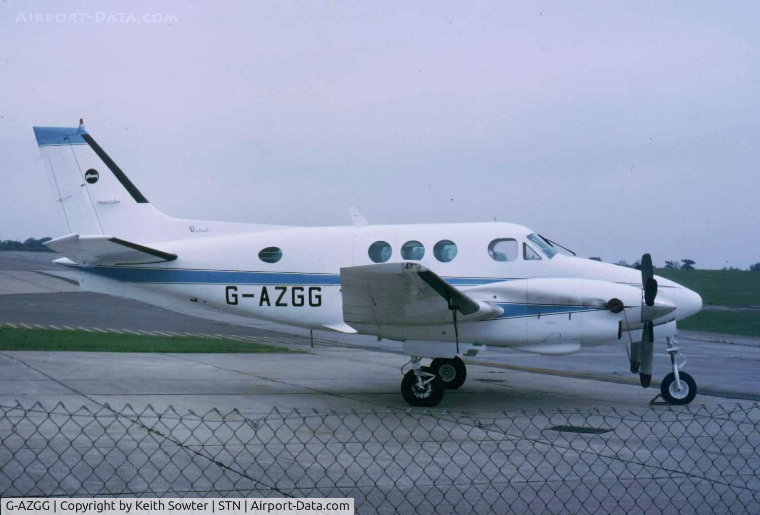 G-AZGG, 1971 Beech C90 King Air C/N LJ-543, Parked at Stansted