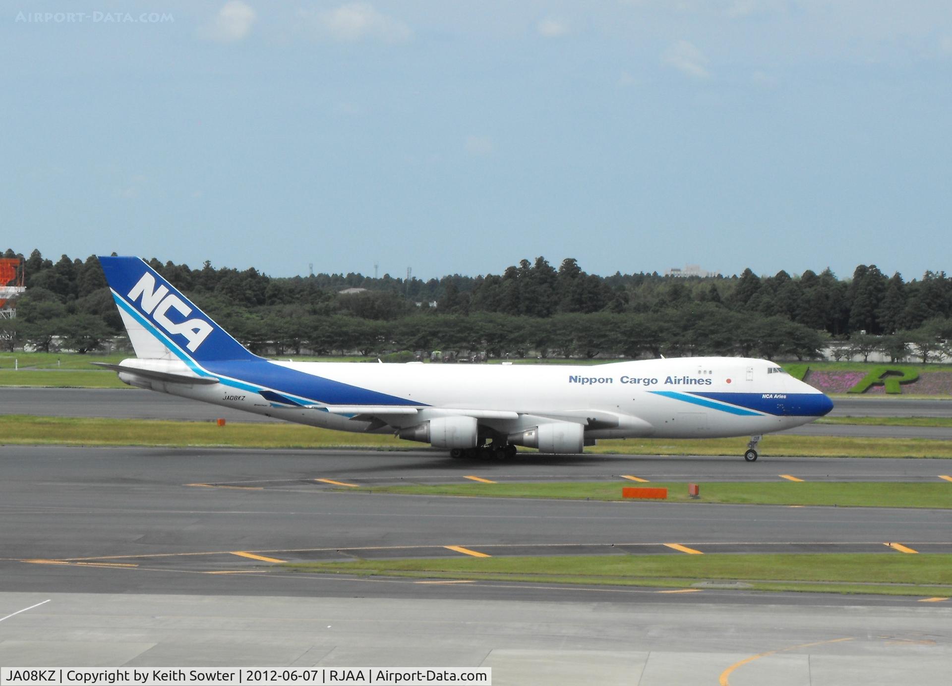 JA08KZ, 2008 Boeing 747-4KZF C/N 36135, Taxying for departure
