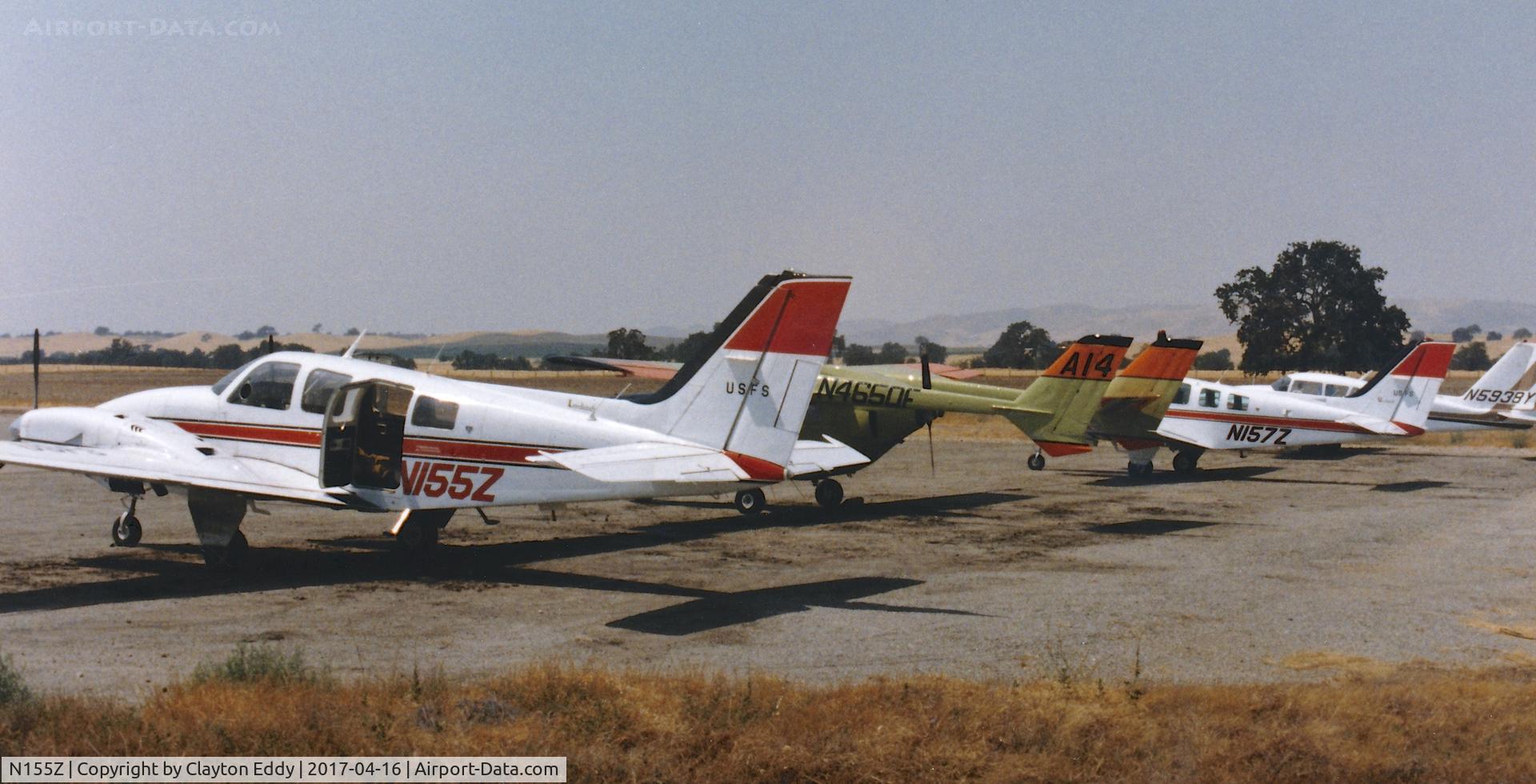 N155Z, 1981 Beech 58P Baron C/N TJ-368, California.