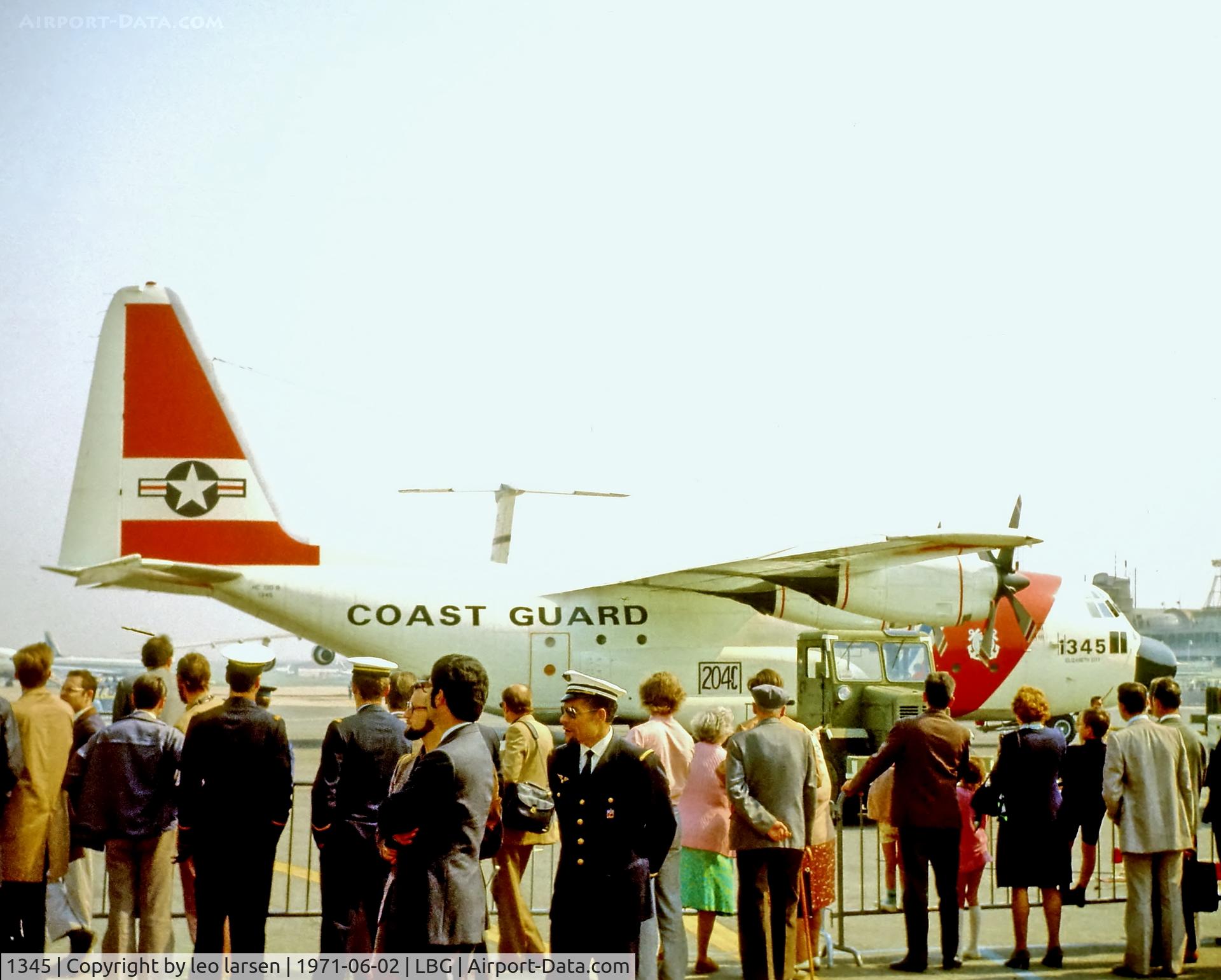 1345, 1960 Lockheed HC-130B Hercules C/N 282-3595, Paris Air Show LBG 2.6.1971