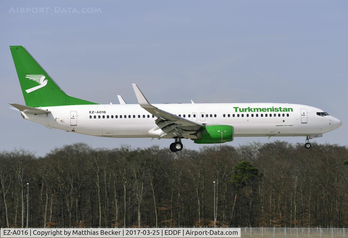 EZ-A016, 2013 Boeing 737-82K C/N 39775, EZ-A016