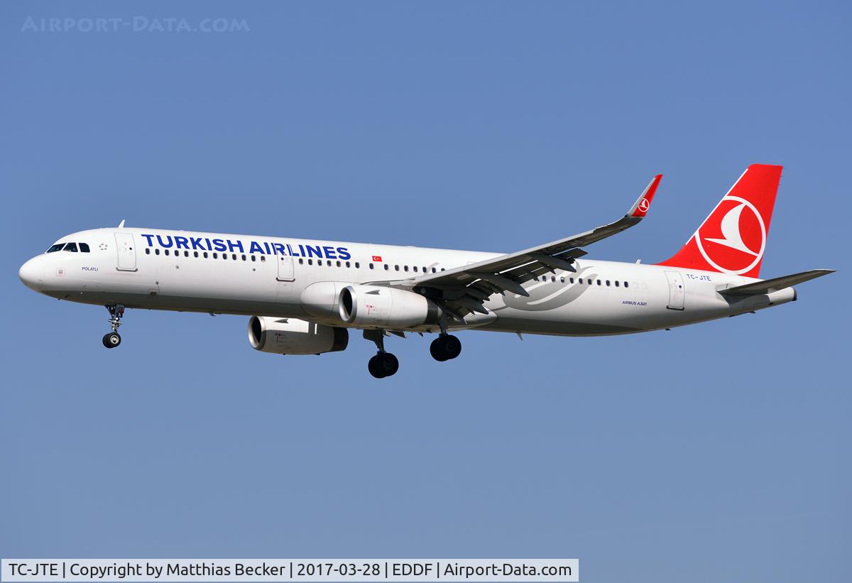 TC-JTE, 2015 Airbus A321-231 C/N 6869, TC-JTE