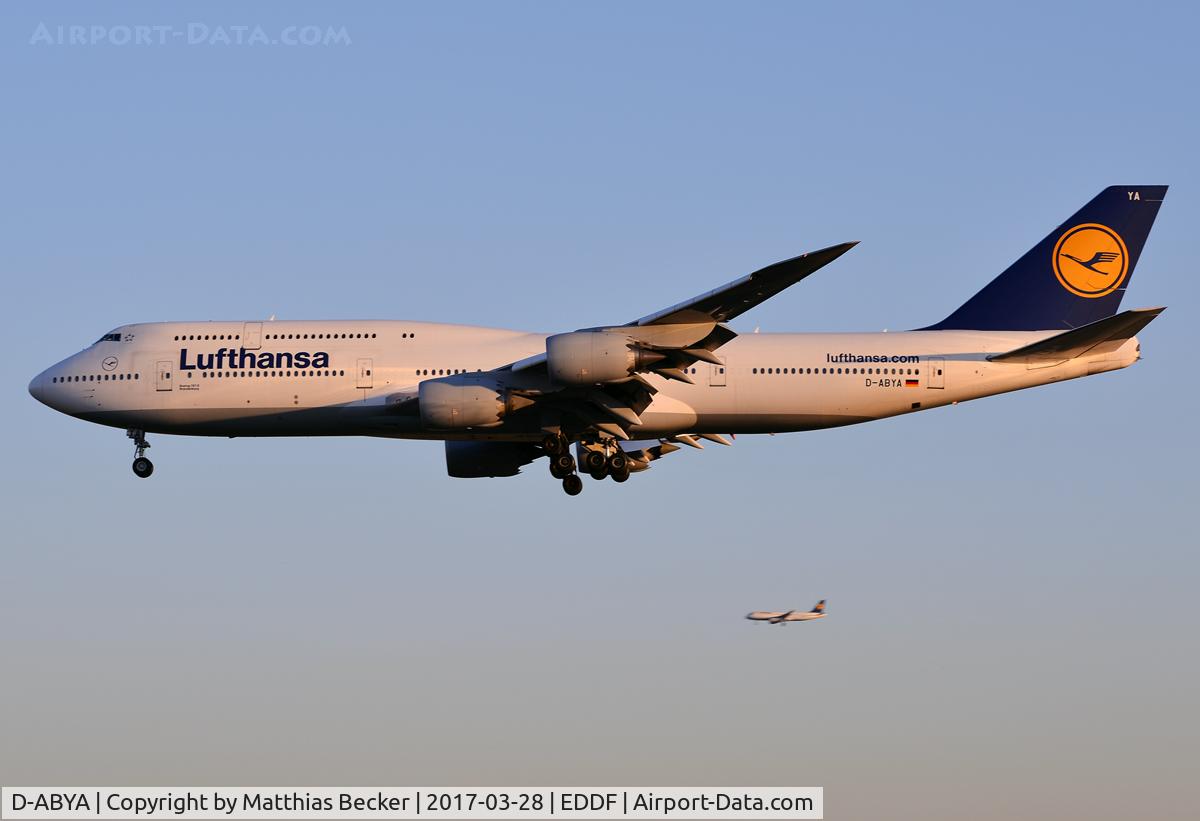 D-ABYA, 2012 Boeing 747-830 C/N 37827, D-ABYA