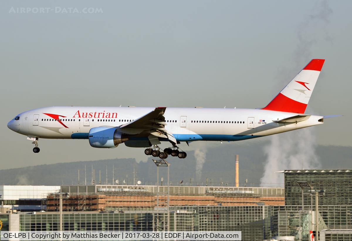 OE-LPB, 1998 Boeing 777-2Z9/ER C/N 28699, OE-LPB