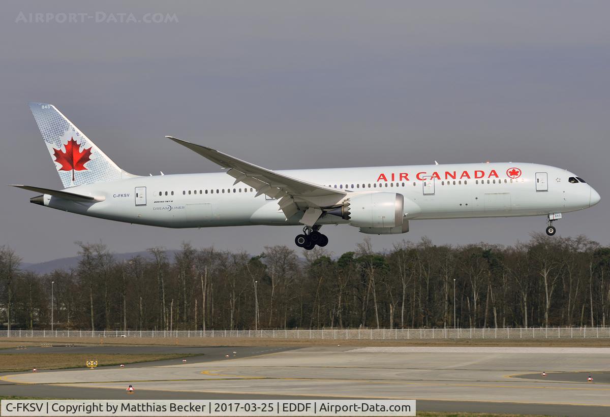 C-FKSV, 2016 Boeing 787-9 Dreamliner C/N 37170, C-FKSV