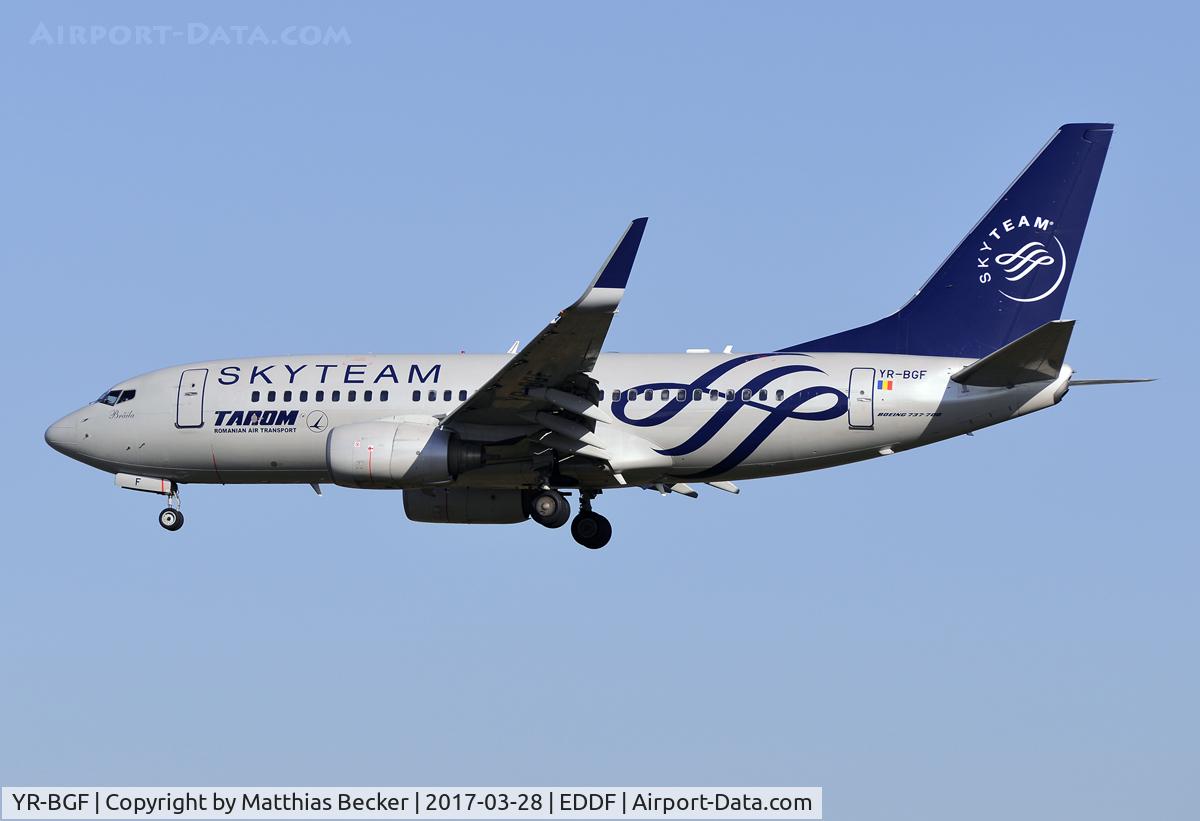 YR-BGF, 2001 Boeing 737-78J C/N 28440, YR-BGF
