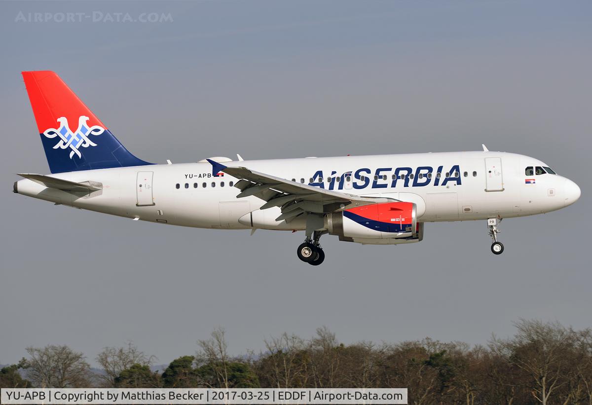 YU-APB, 2004 Airbus A319-132 C/N 2296, YU-APB