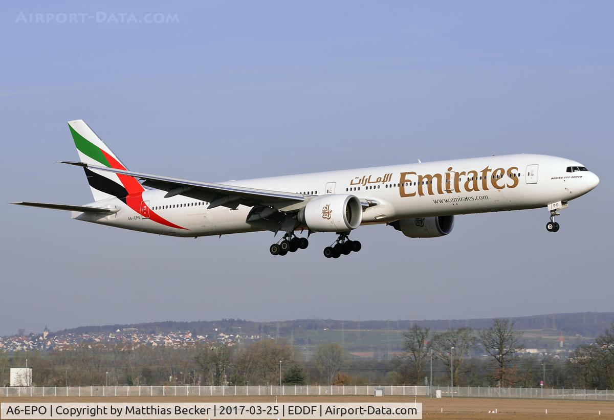 A6-EPO, 2016 Boeing 777-31HER C/N 42334, A6-EPO