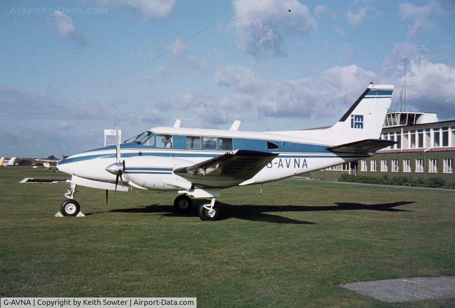 G-AVNA, 1967 Beech A65 Queen Air C/N LC-267, Airfield now closed - ipswich