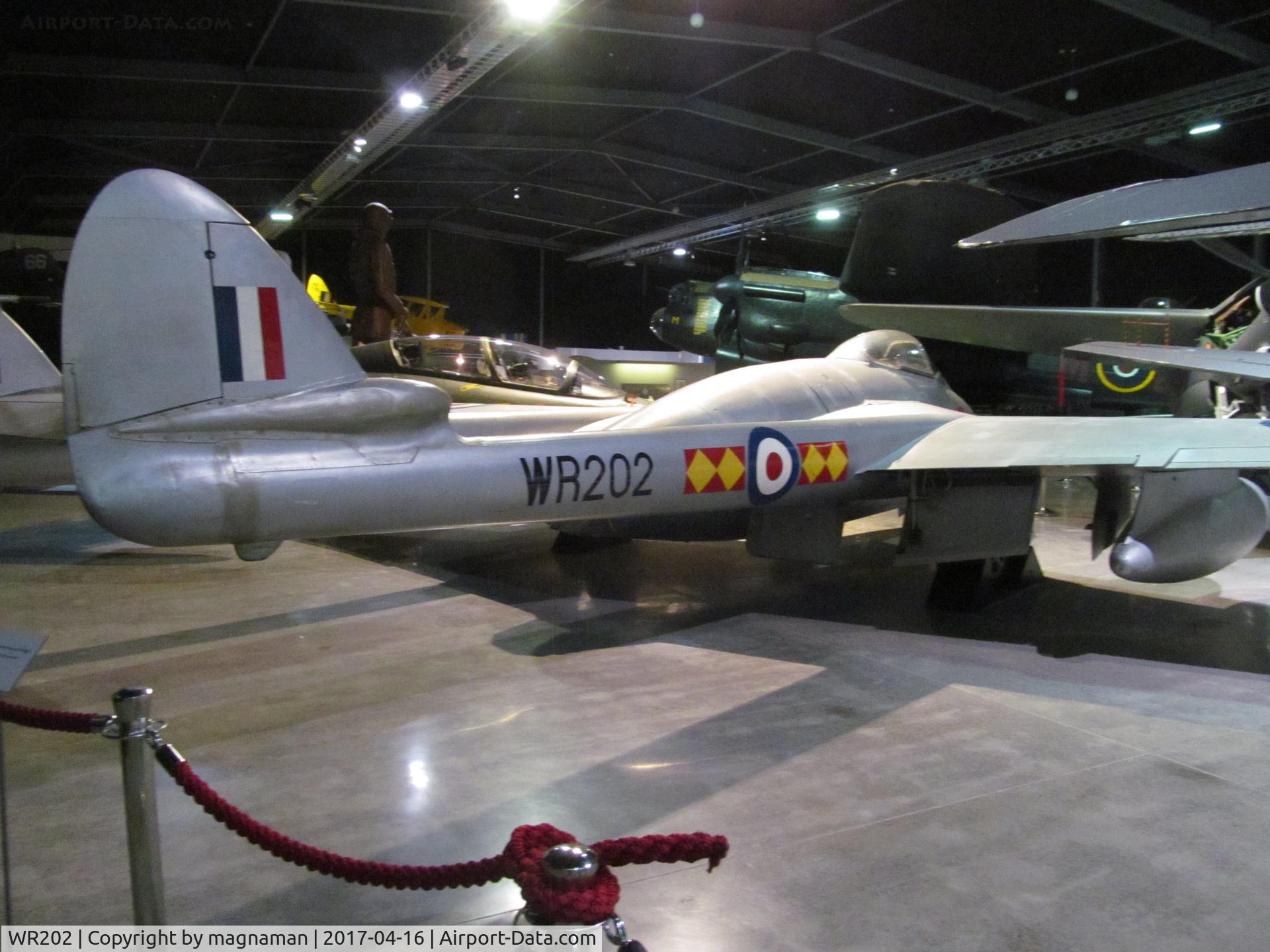 WR202, De Havilland DH-100 Vampire FB.9 C/N 1043, also NZ1717 - served in Malaysian crisis - at MOTAT
