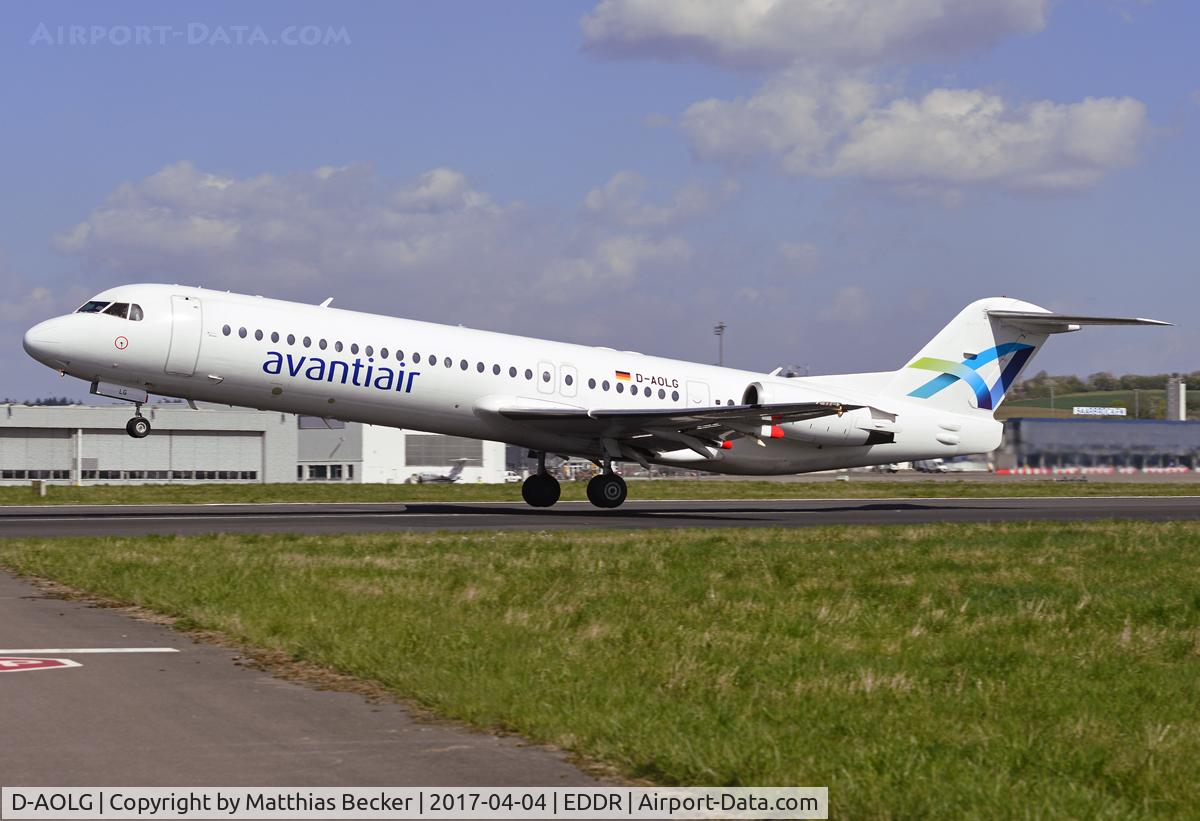 D-AOLG, 1993 Fokker 100 (F-28-0100) C/N 11452, D-AOLG