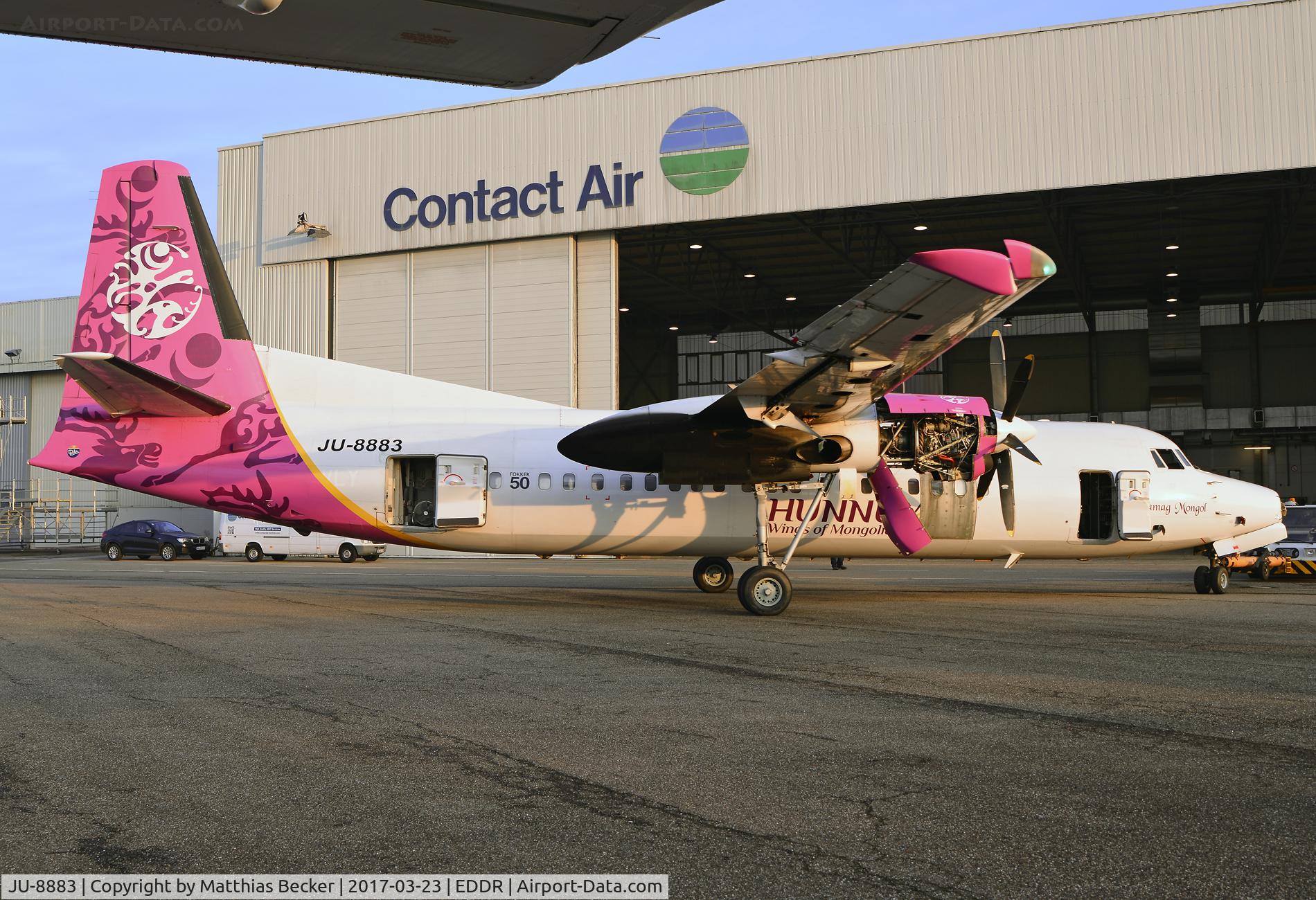 JU-8883, 1990 Fokker 50 C/N 20181, JU-8883