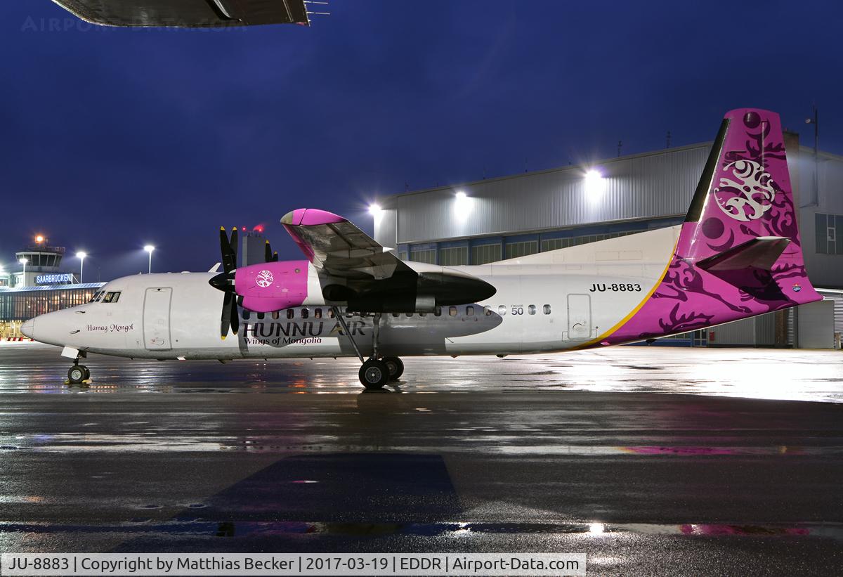 JU-8883, 1990 Fokker 50 C/N 20181, JU-8883