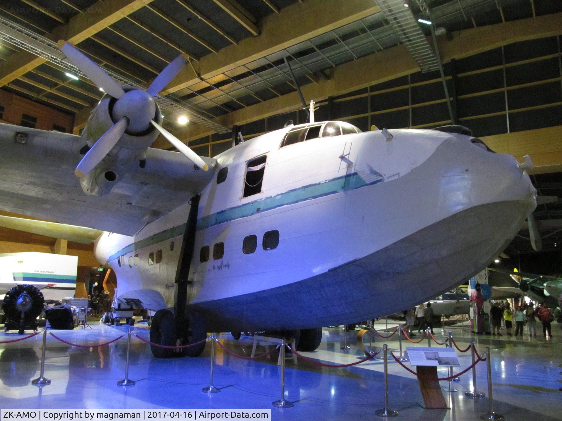 ZK-AMO, 1949 Short S45 Solent 4 C/N SH.1559, biggest exhibit at MOTAT