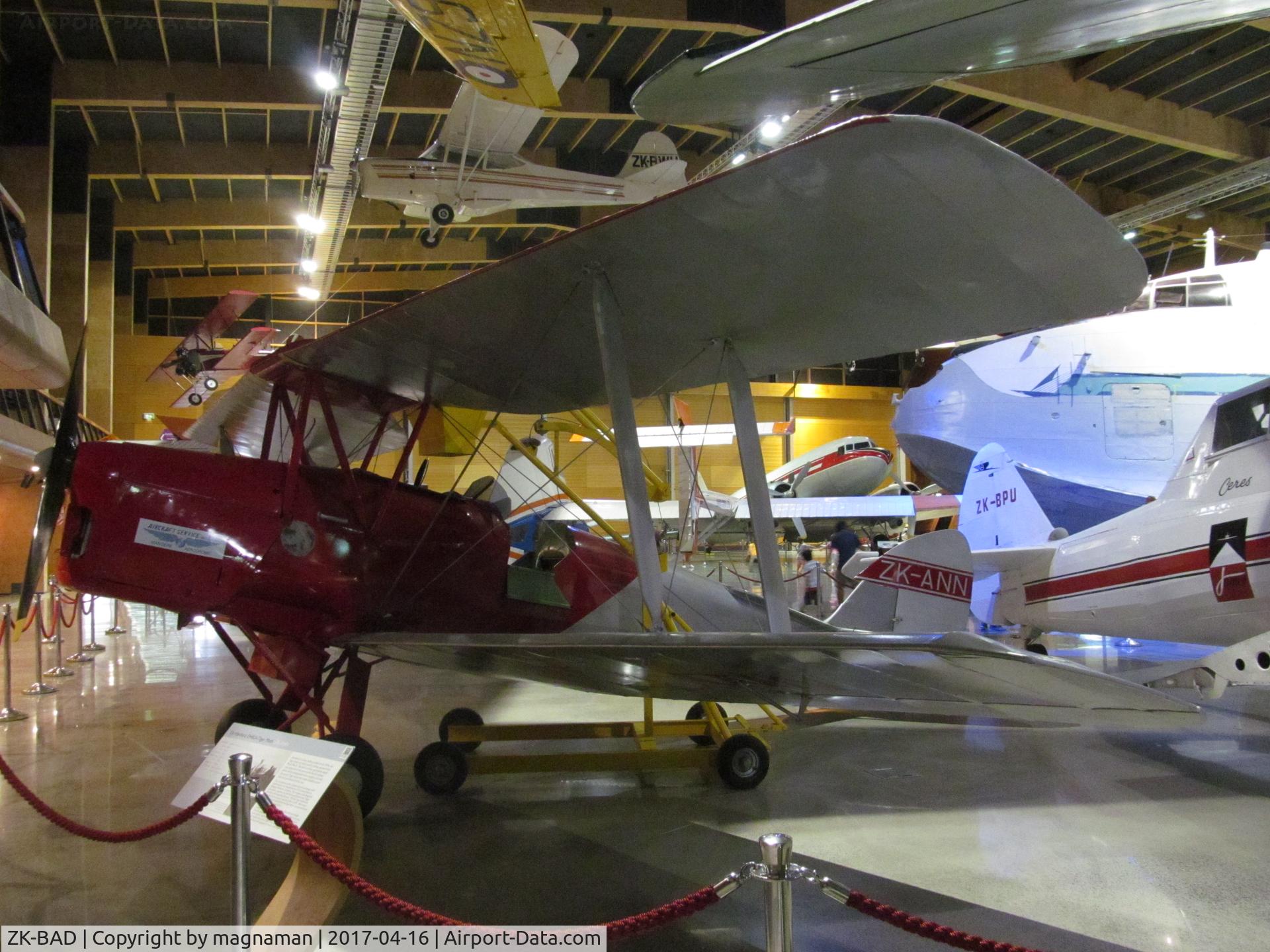 ZK-BAD, De Havilland DH-82A Tiger Moth II C/N 84648, wearing ZK-ANN - not sure why?? at MOTAT