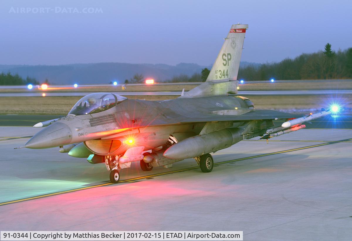 91-0344, General Dynamics F-16CJ Fighting Falcon C/N CC-42, 91-0344