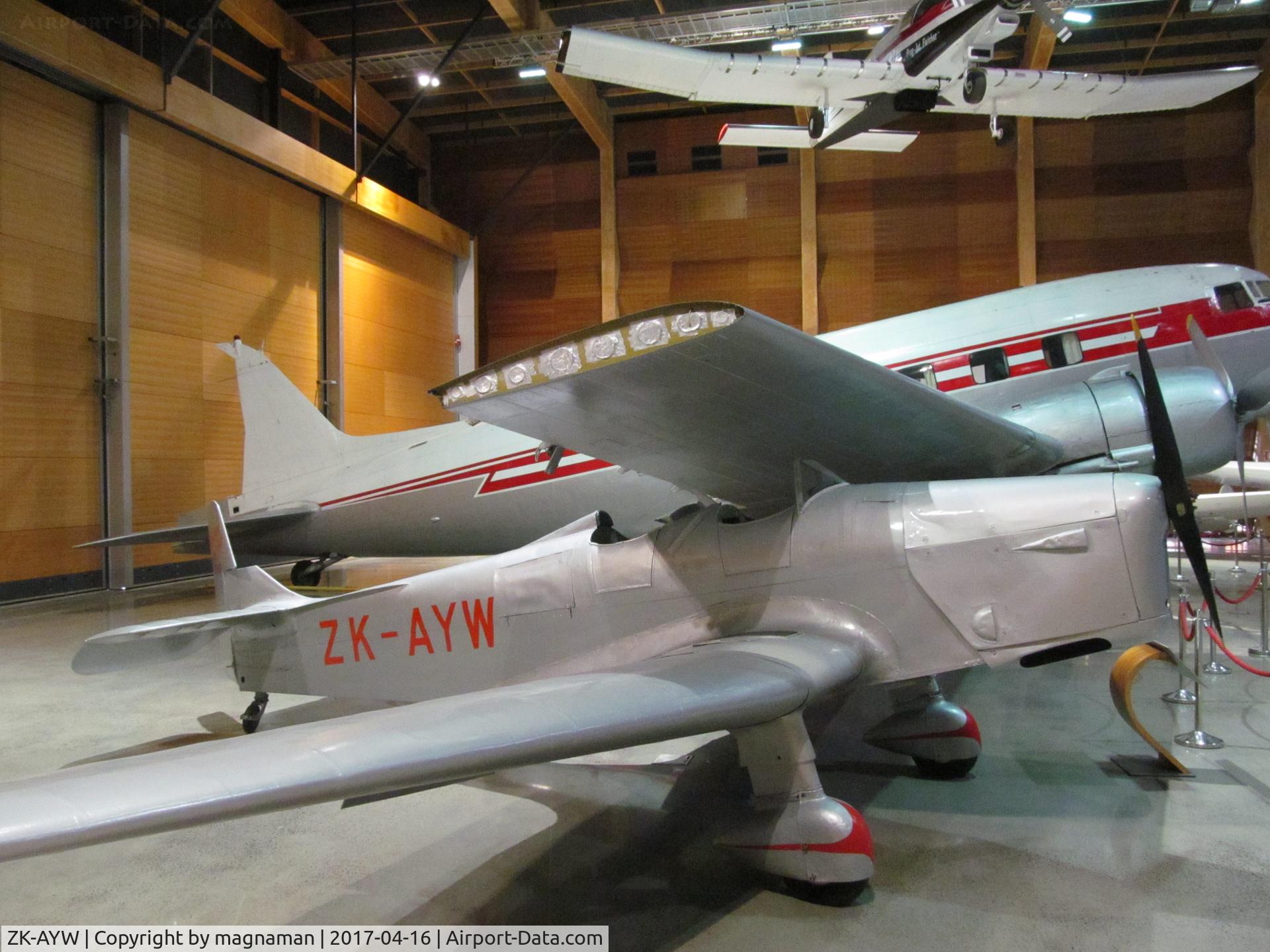 ZK-AYW, 1938 Miles M14A Hawk Trainer 3 C/N 779, in MOTAT