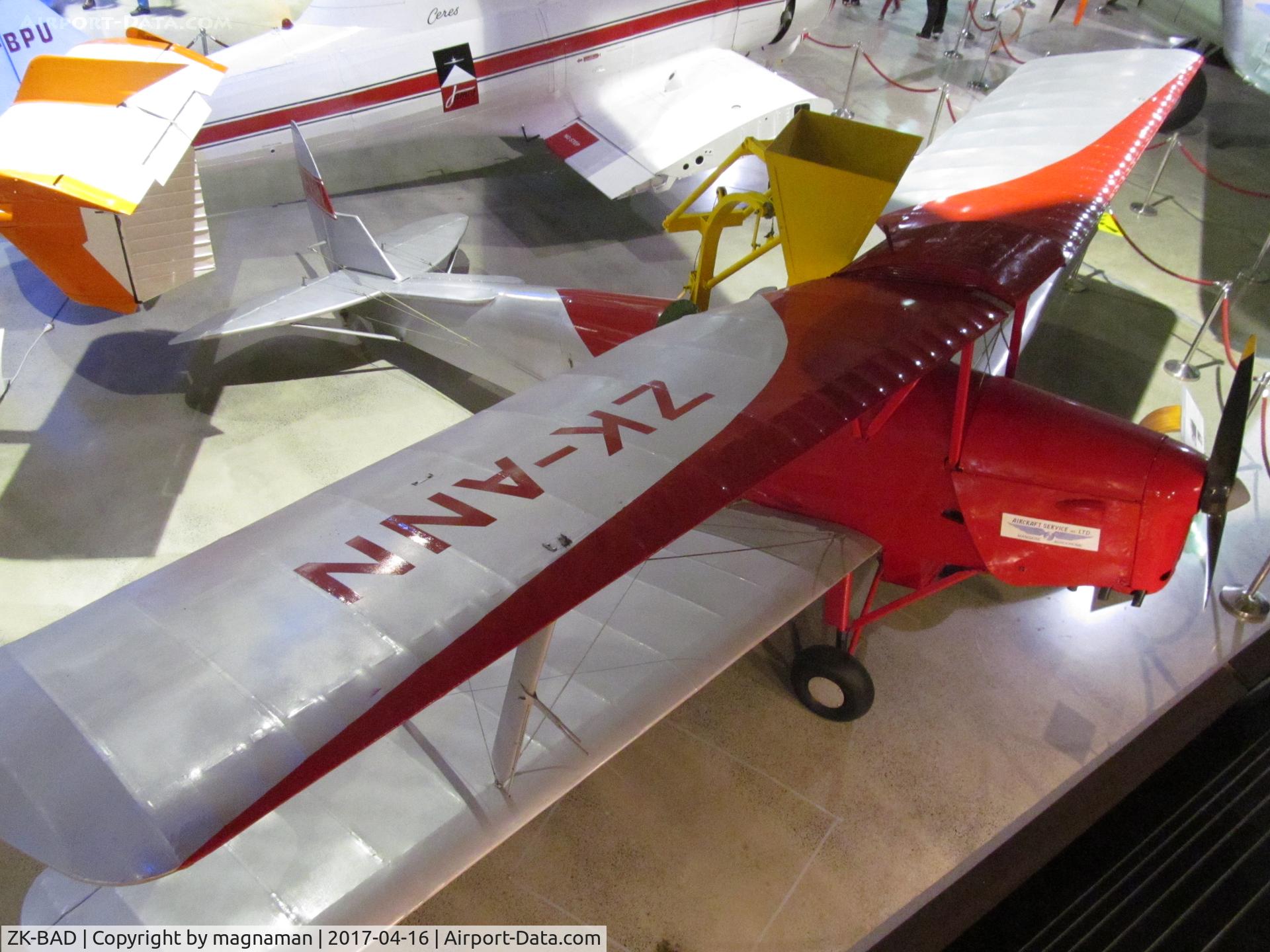 ZK-BAD, De Havilland DH-82A Tiger Moth II C/N 84648, always need to research museum exhibits to flush out false identities