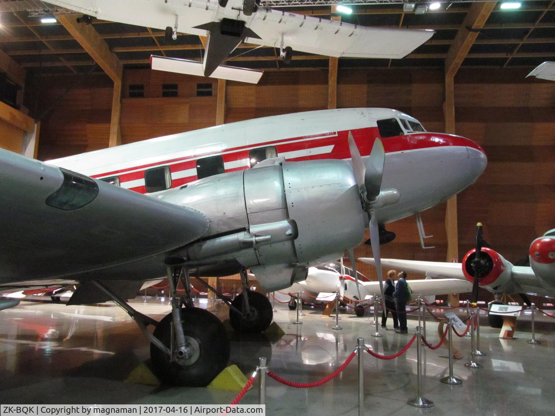 ZK-BQK, 1944 Douglas C-47B Skytrain C/N 16567/33315, now inside at MOTAT