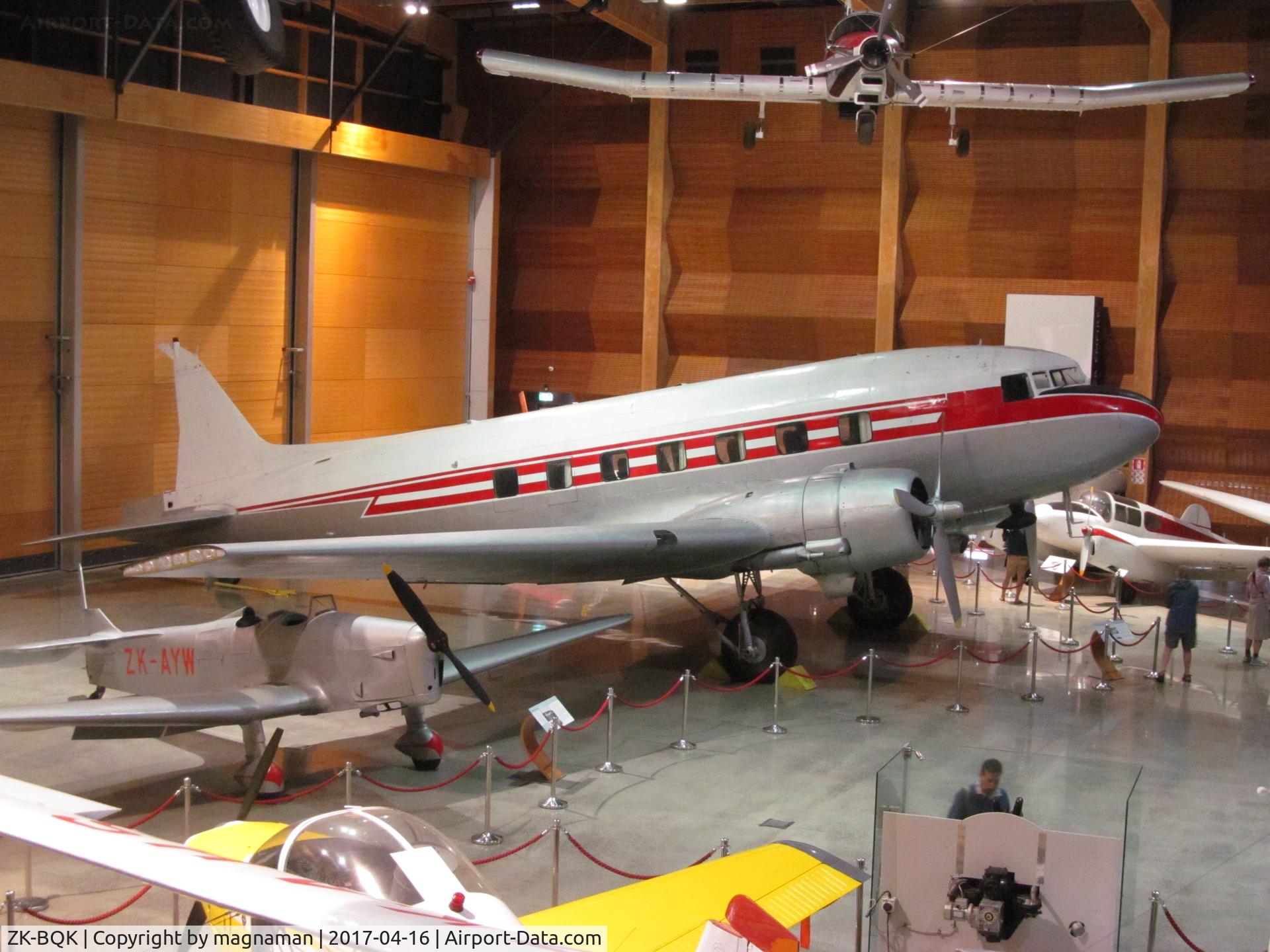 ZK-BQK, 1944 Douglas C-47B Skytrain C/N 16567/33315, view from balcony at MOTAT