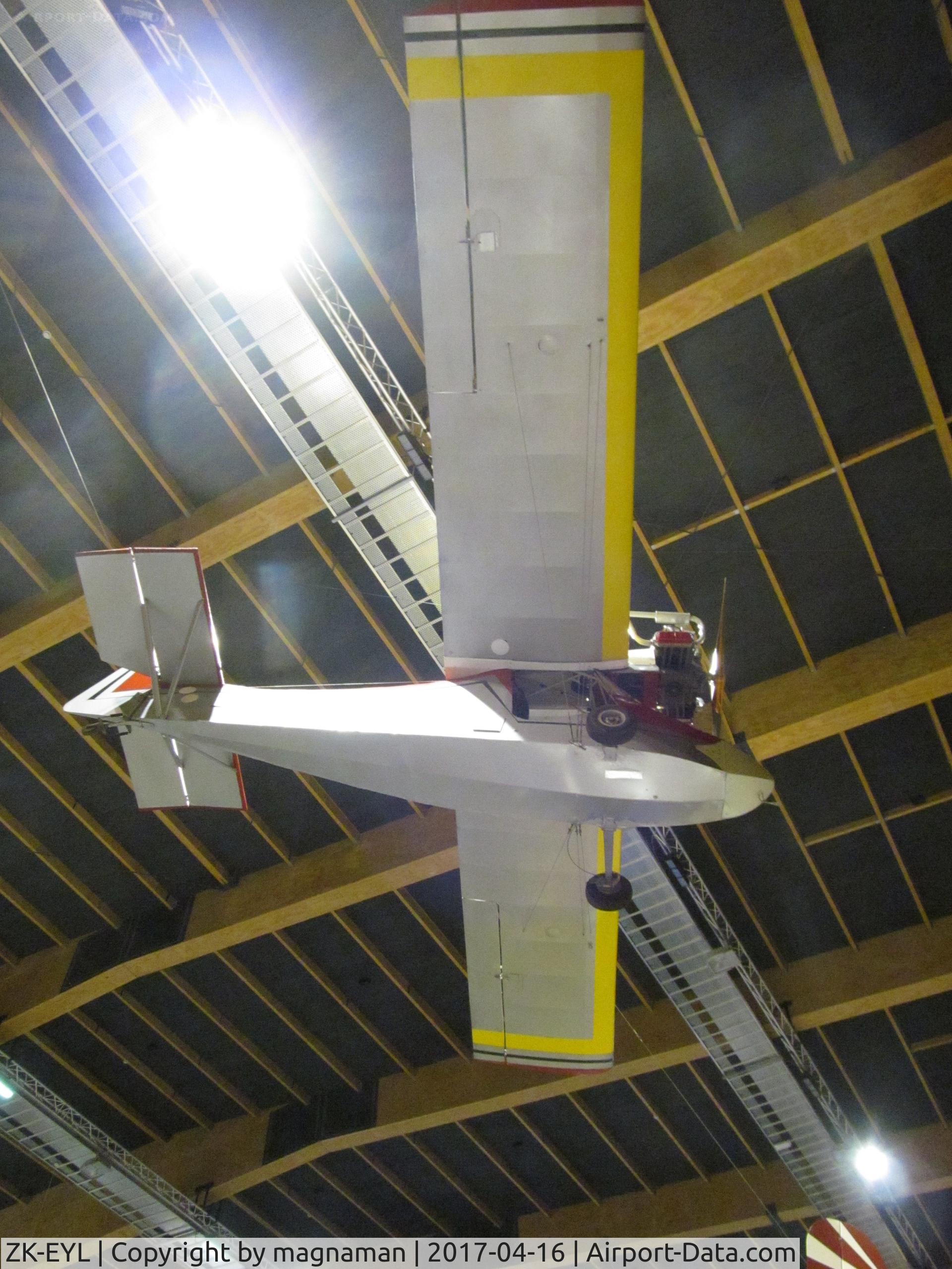 ZK-EYL, 1965 Flaglor Sky Scooter C/N AACA/367/1, hanging around hangar at MOTAT