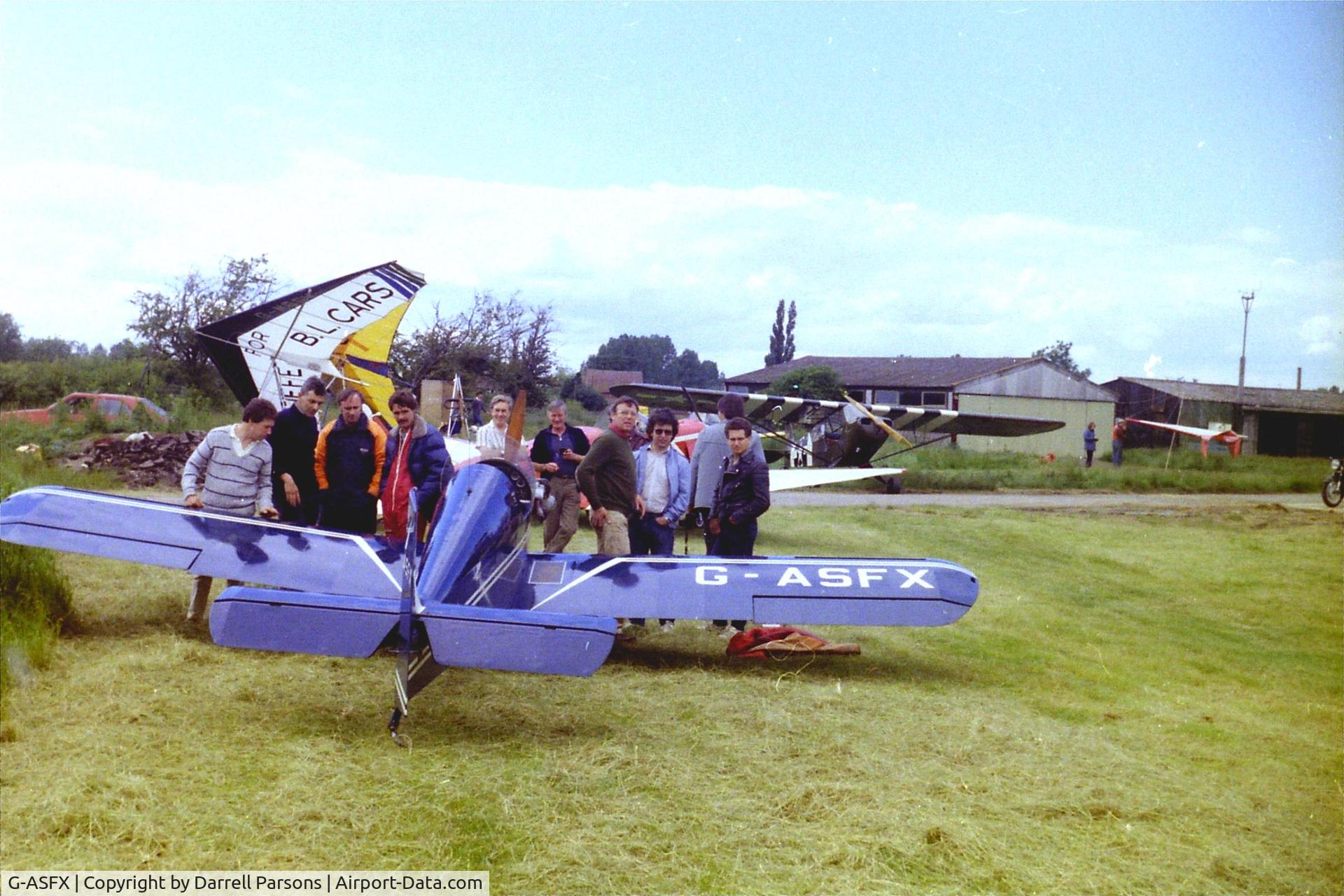 G-ASFX, 1967 Druine D.31 Turbulent C/N PFA 513, Fly in at Stoke Orchard