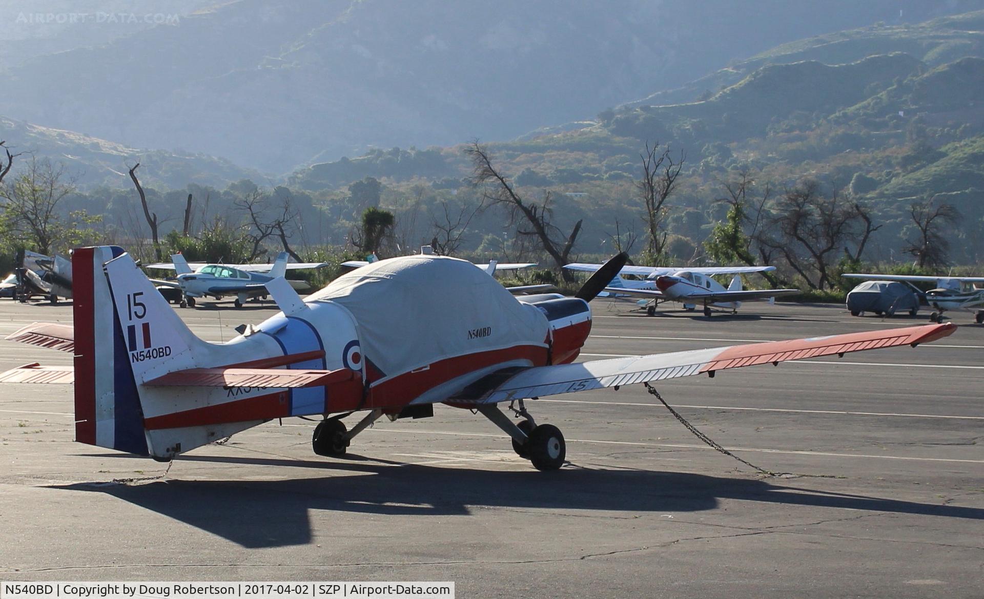 N540BD, 1973 Scottish Aviation Bulldog T.1 C/N BH120/232, 1973 Scottish Aviation BULLDOG Mdl 120/121, Lycoming O-540-A1B5D 200 Hp, Experimental class registration here